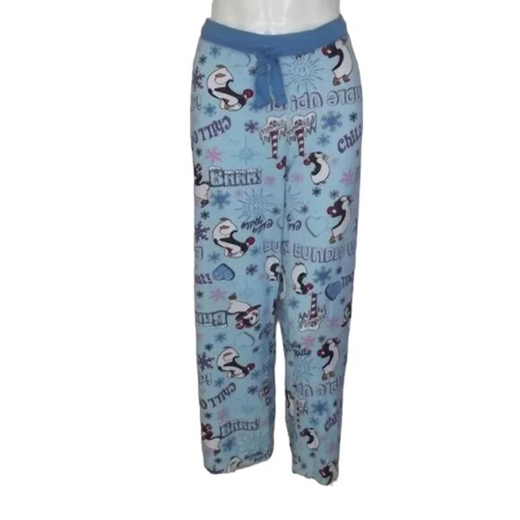CHILLY WILLY Pajama set, 2X/XL, Waffle/Thermal, 2 pc, Blue, Pants/Top Drawstring - Picture 6 of 12